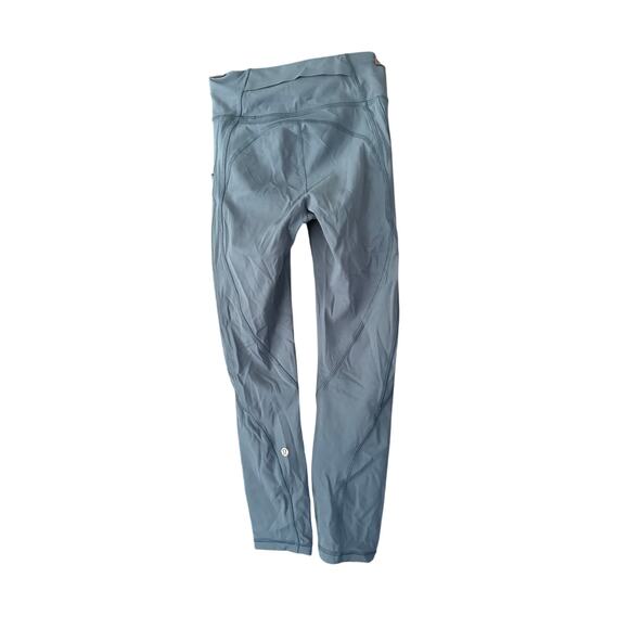 Lululemon Time To Sweat Crop 23″ – Night Diver Size 2 Blue Teal - Picture 9 of 9